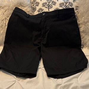 Nike Men's Black Flat-Front Shorts